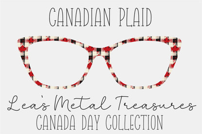 Canadian Plaid Eyewear Frame Toppers COMES WITH MAGNETS