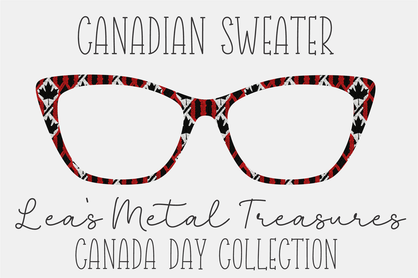 Canadian Sweater Eyewear Frame Toppers COMES WITH MAGNETS