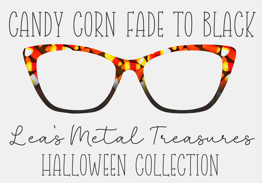 CANDY CORN FADE TO BLACK Eyewear Frame Toppers COMES WITH MAGNETS