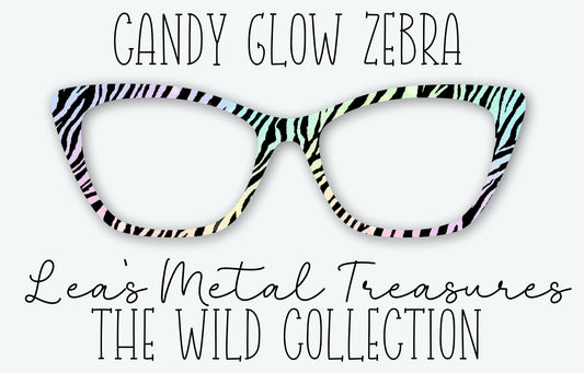 Candy Glow Zebra Eyewear Frame Toppers