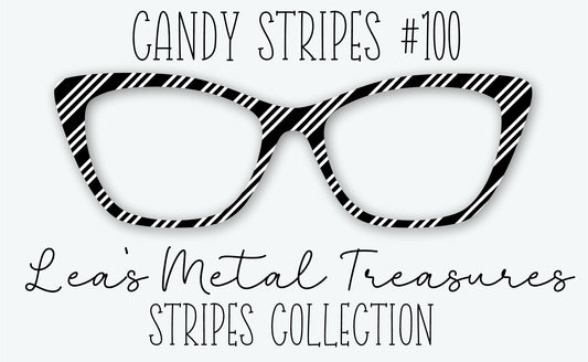 Candy Stripes #100 Eyewear Frame Toppers • DECEMBER 2025 TOPPER OF THE MONTH