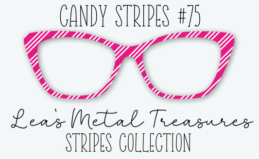 Candy Stripes #75 Eyewear Frame Toppers • DECEMBER 2025 TOPPER OF THE MONTH