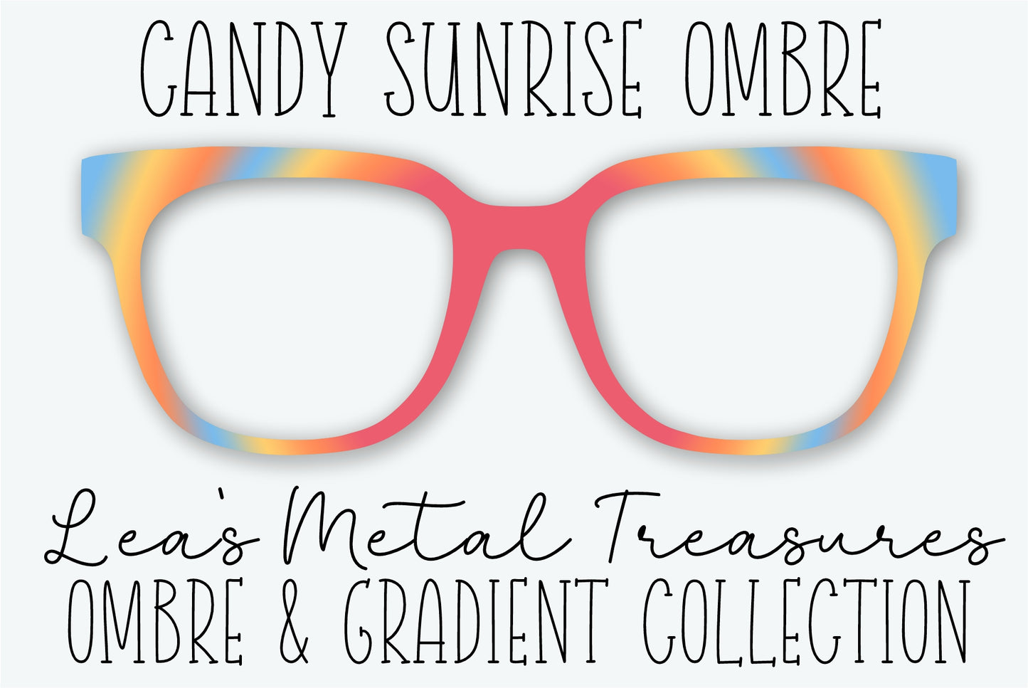 Candy Sunrise Ombre Eyewear Frame Toppers