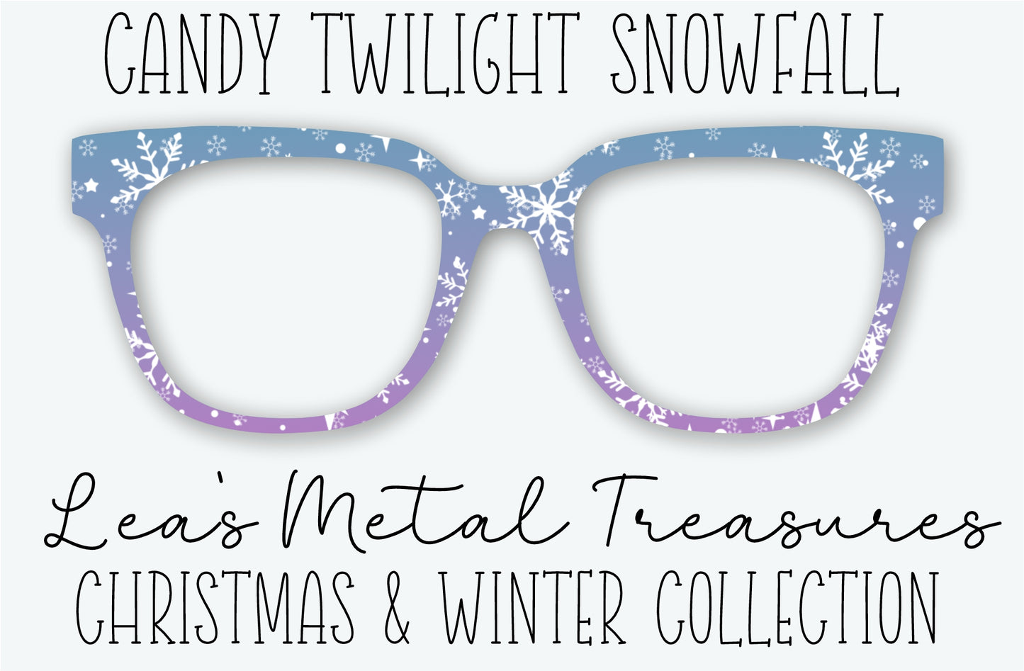 Candy Twilight Snowfall Eyewear Frame Toppers