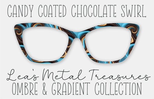 Candy Coated Chocolate Swirl Eyewear Frame Toppers