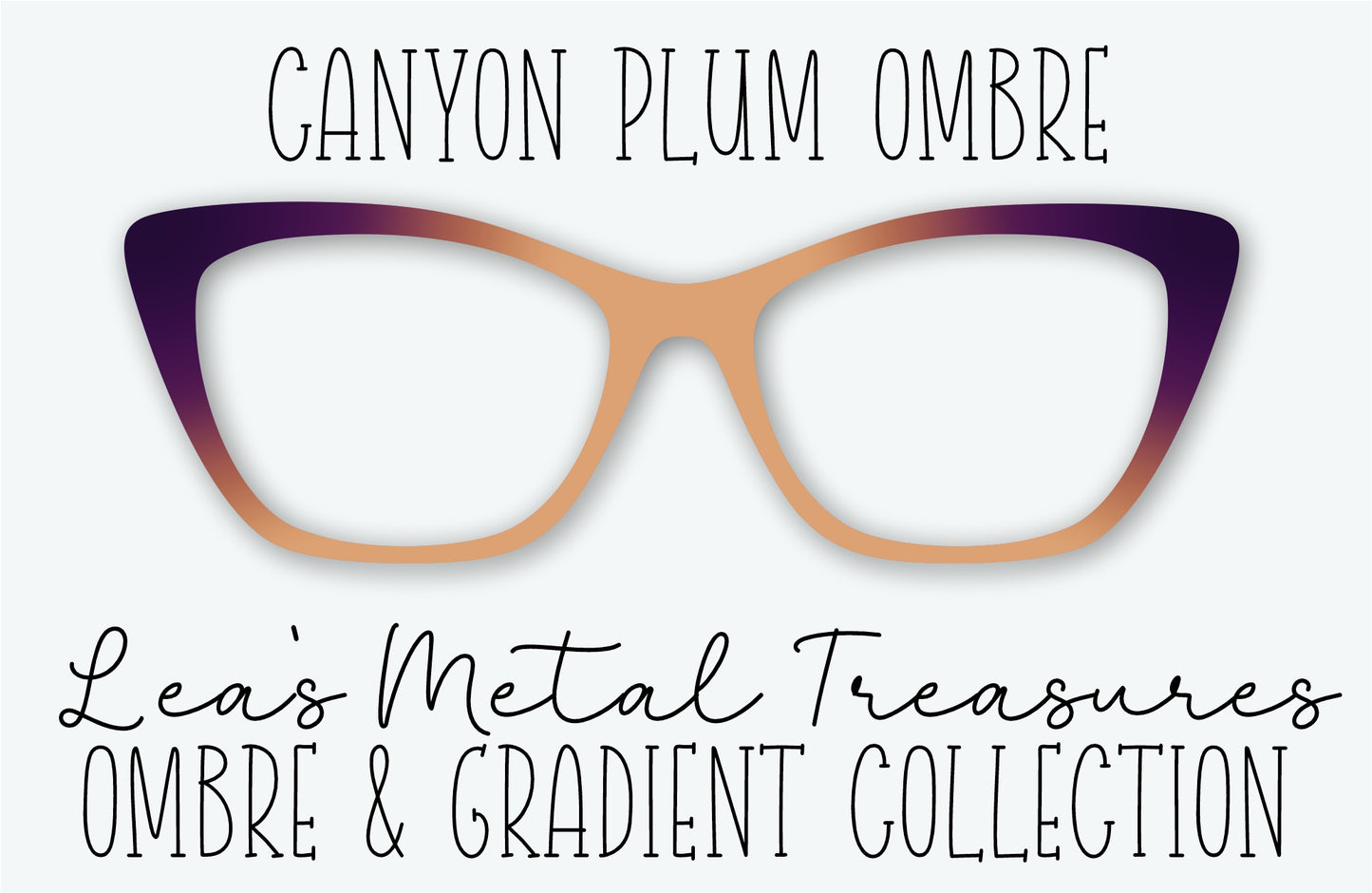 CANYON PLUM OMBRE Eyewear Frame Toppers