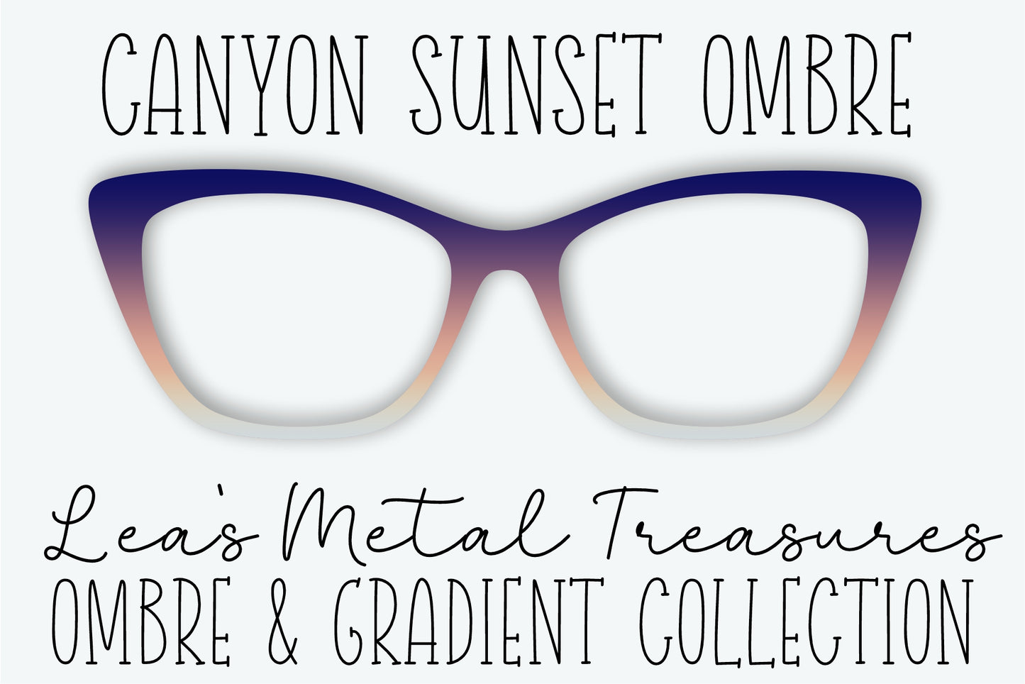 Canyon Sunset Ombre Eyewear Frame Toppers