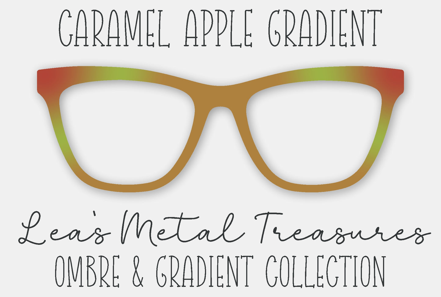 Caramel Apple Gradient Eyewear Frame Toppers