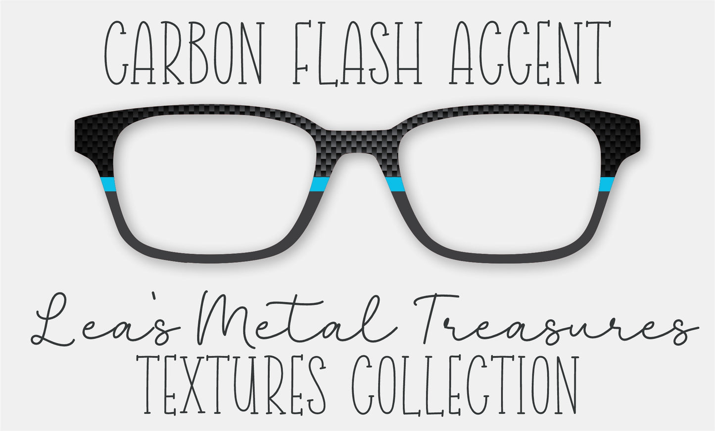 Carbon Flash Accent Eyewear Frame Toppers