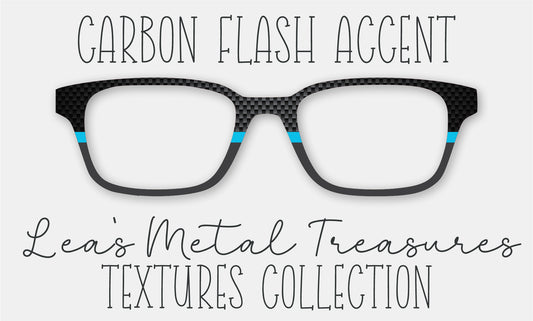 Carbon Flash Accent Eyewear Frame Toppers