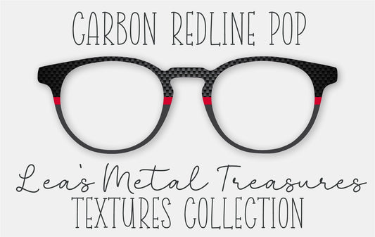 Carbon Redline Pop Eyewear Frame Toppers