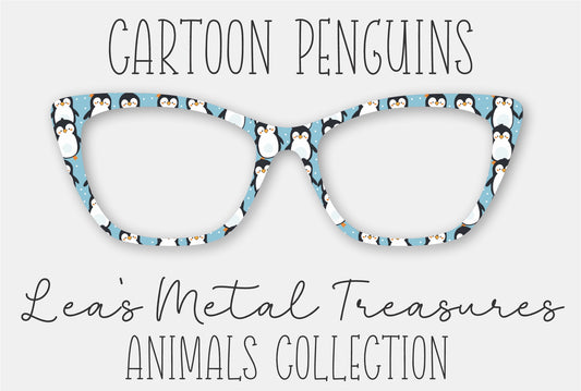 Cartoon Penguins Eyewear Frame Toppers COMES WITH MAGNETS