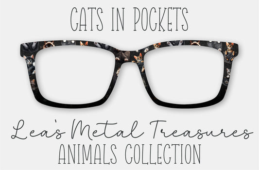 Cats in Pockets Eyewear Frame Toppers COMES WITH MAGNETS