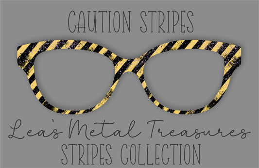 Caution Stripes Eyewear Frame Toppers COMES WITH MAGNETS