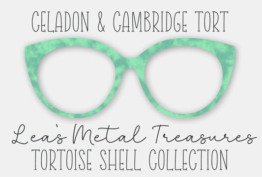 Celadon and Cambridge Tort • Magnetic Eyeglasses Toppers