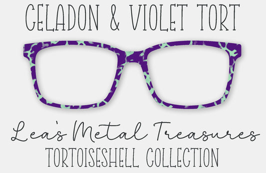 Celadon and Violet Tort Eyewear Frame Toppers