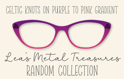 Celtic Knots Purple to Pink Gradient Frame Toppers Comes WITH MAGNETS