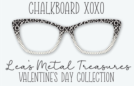 Chalkboard XOXO Eyewear Frame Toppers