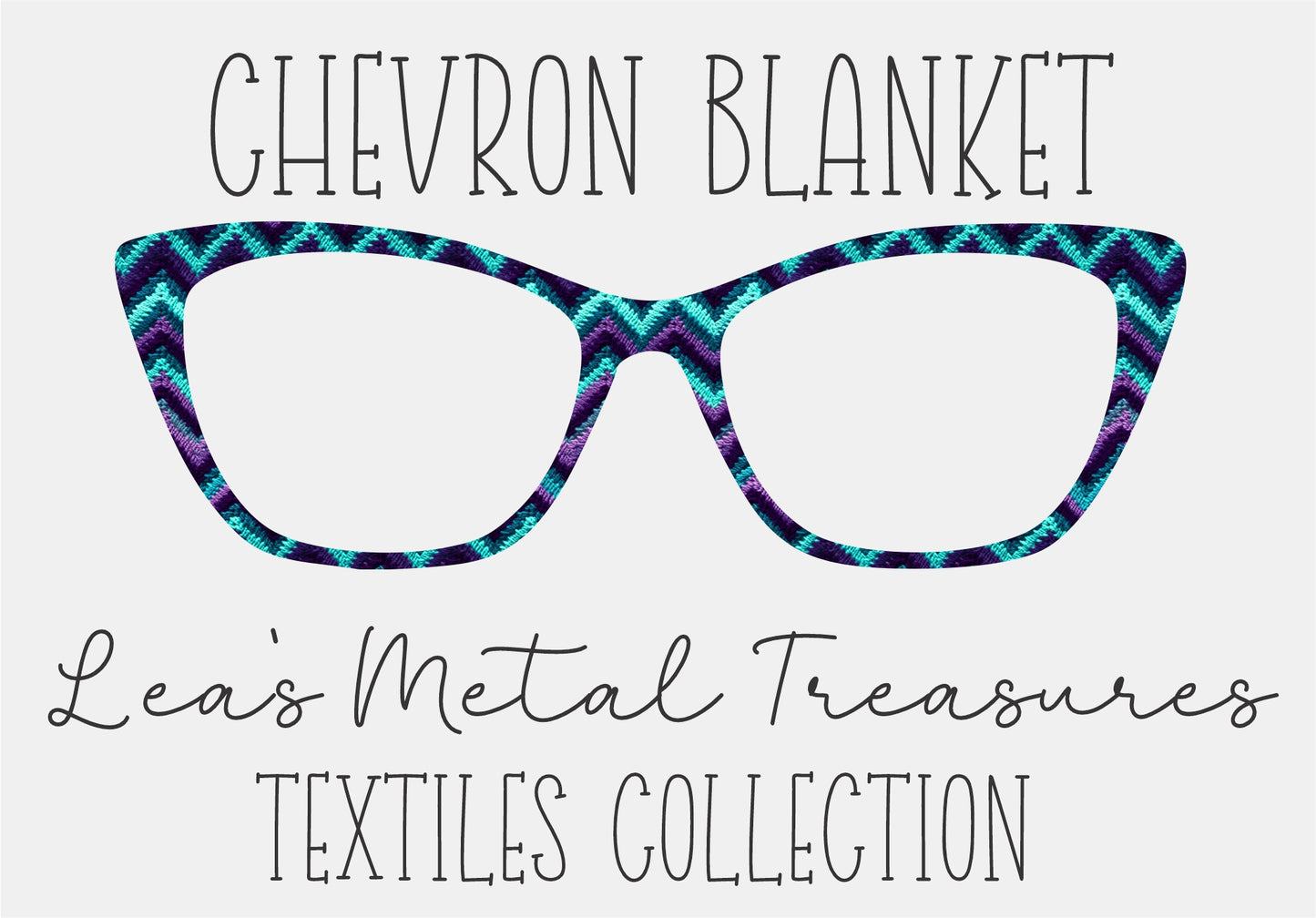 CHEVRON BLANKET Eyewear Frame Toppers COMES WITH MAGNETS