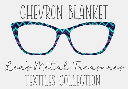 CHEVRON BLANKET Eyewear Frame Toppers COMES WITH MAGNETS