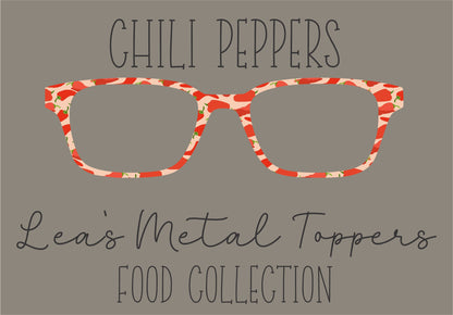 CHILI PEPPERS Eyewear Frame Toppers COMES WITH MAGNETS
