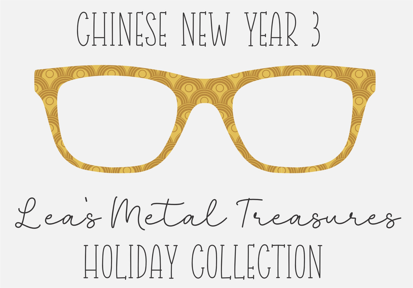 CHINESE NEW YEAR 3 Eyewear Frame Toppers COMES WITH MAGNETS