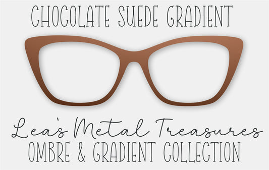 CHOCOLATE SUEDE GRADIENT Eyewear Frame Toppers
