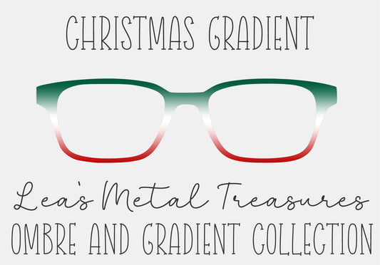 CHRISTMAS GRADIENT Eyewear Frame Toppers COMES WITH MAGNETS
