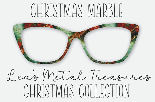 Christmas Marble Eyewear Frame Toppers