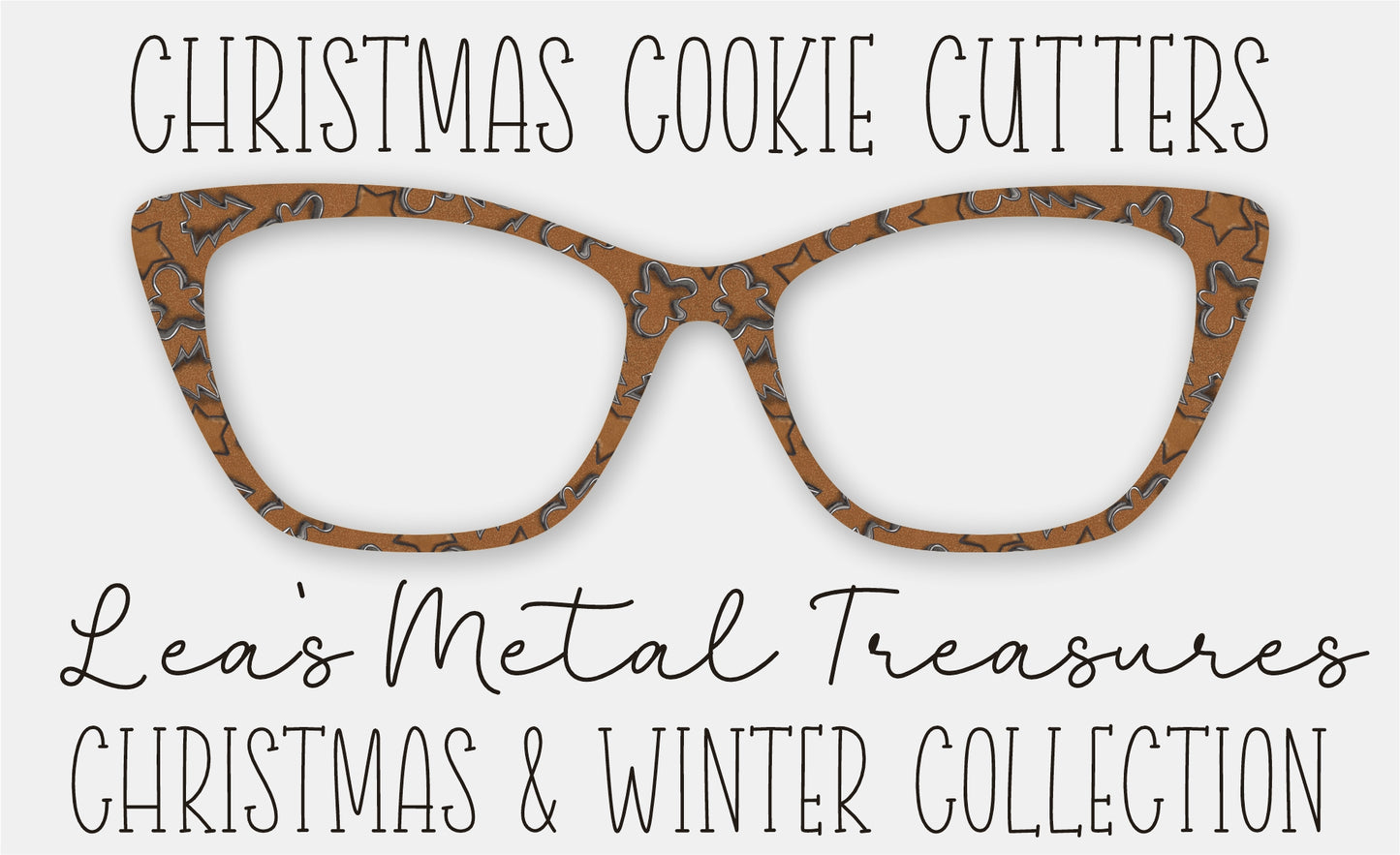 Christmas Cookie Cutters PATTERN Eyewear Frame Toppers