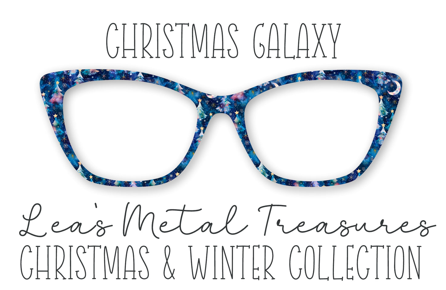 Christmas Galaxy Eyewear Frame Toppers COMES WITH MAGNETS