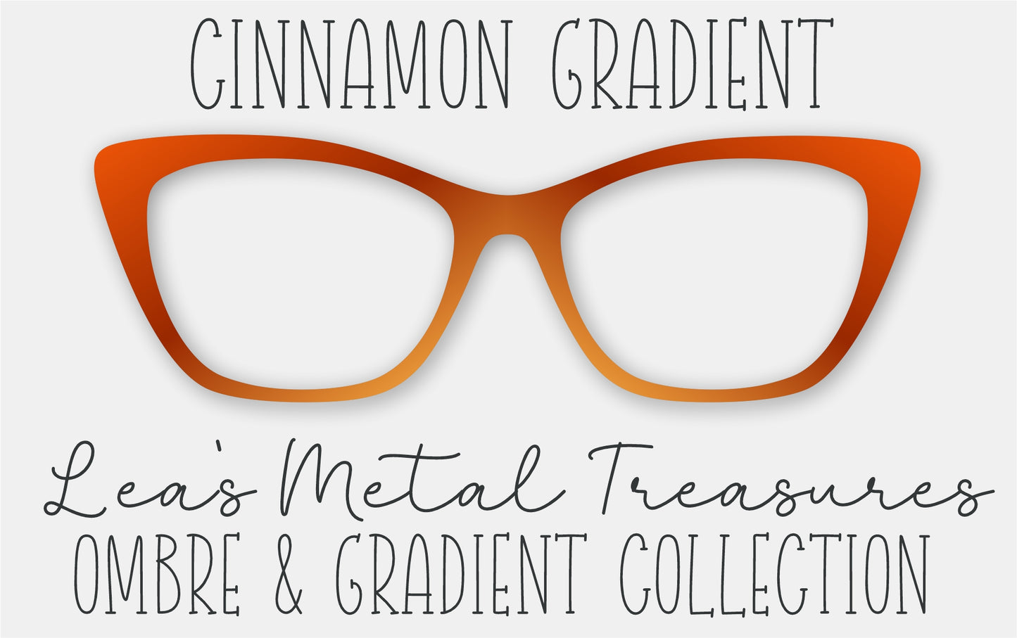 Cinnamon Gradient Eyewear Frame Toppers