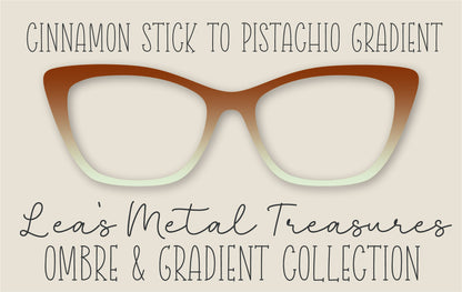 Cinnamon Stick to Pistachio Gradient Eyewear Frame Toppers COMES WITH MAGNETS