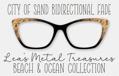 City of Sand BiDirectional Fade Eyewear Frame Toppers COMES WITH MAGNETS