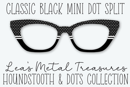 CLASSIC BLACK MINI DOT SPLIT Eyewear Frame Toppers