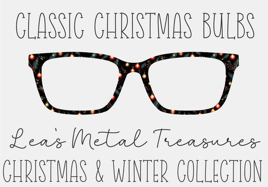 CLASSIC CHRISTMAS BULBS Eyewear Frame Toppers COMES WITH MAGNETS