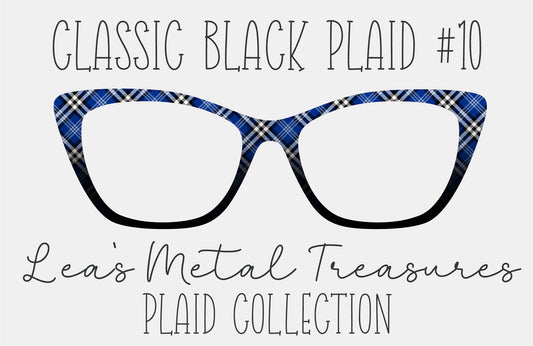 Classic Black Plaid 10 Magnetic Eyeglasses Topper