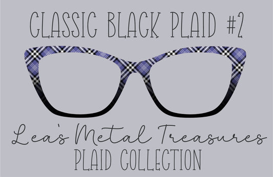 Classic Black Plaid 2 Magnetic Eyeglasses Topper