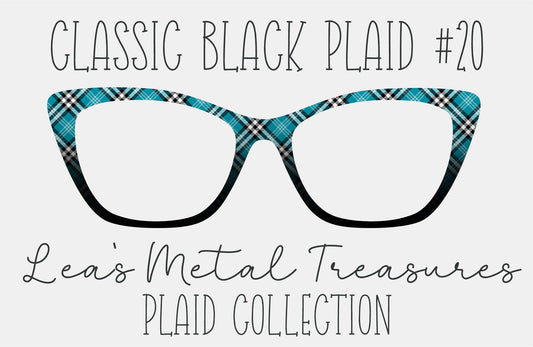 Classic Black Plaid 20 Magnetic Eyeglasses Topper