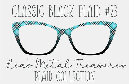 Classic Black Plaid 23 Magnetic Eyeglasses Topper
