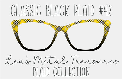 Classic Black Plaid 42 Magnetic Eyeglasses Topper