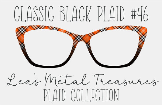 Classic Black Plaid 46 Magnetic Eyeglasses Topper