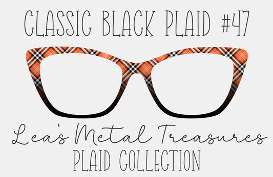 Classic Black Plaid 47 Magnetic Eyeglasses Topper