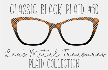 Classic Black Plaid 50 Magnetic Eyeglasses Topper