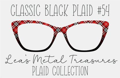 Classic Black Plaid 54 Magnetic Eyeglasses Topper