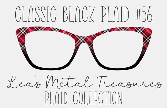 Classic Black Plaid 56 Magnetic Eyeglasses Topper