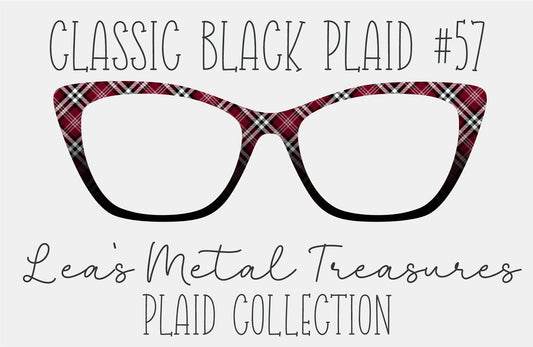 Classic Black Plaid 57 Magnetic Eyeglasses Topper