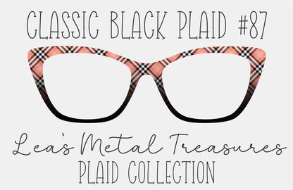 Classic Black Plaid 87 Magnetic Eyeglasses Topper