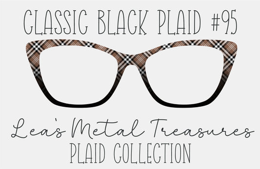 Classic Black Plaid 95 Magnetic Eyeglasses Topper