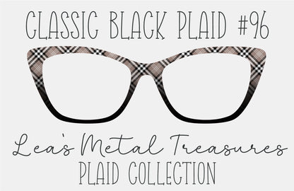 Classic Black Plaid 96 Magnetic Eyeglasses Topper